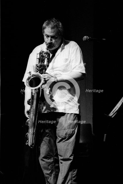 Ronnie Cuber, Brecon Jazz Festival, Brecon, Powys, Wales, 2003. Artist: Brian O'Connor.