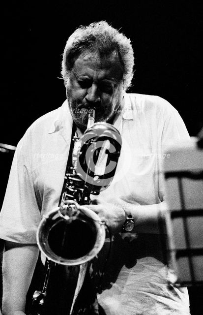 Ronnie Cuber, Brecon Jazz Festival, Brecon, Powys, Wales, 2003. Artist: Brian O'Connor.