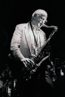 Ronnie Scott, Ronnie Scott's, London, 1994. Artist: Brian O'Connor
