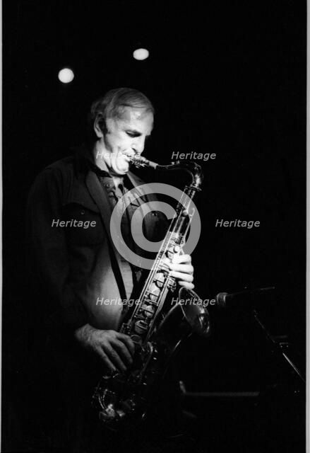 Ronnie Scott,  Ronnie Scott's, 1980.   Artist: Brian O'Connor.