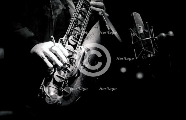 Ronnie Scott, Ronnie Scott's, London, 1992. Artist: Brian O'Connor