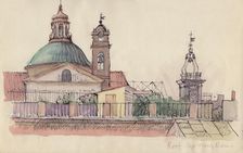 Roof-top view, Rome, c1950. Creator: Shirley Markham