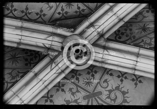 Roof boss, Beverley Minster, East Riding of Yorkshire, c1955-c1980. Creator: Ursula Clark.