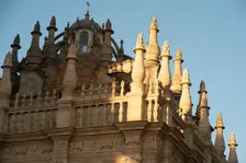 Roof detail of the Cathedral of Seville which contains the tomb of Christopher Colombus, Spain, 2023 Creator: Ethel Davies