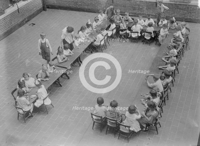 Roof Garden, Lenox Hill Settlement, between c1915 and c1920. Creator: Bain News Service.