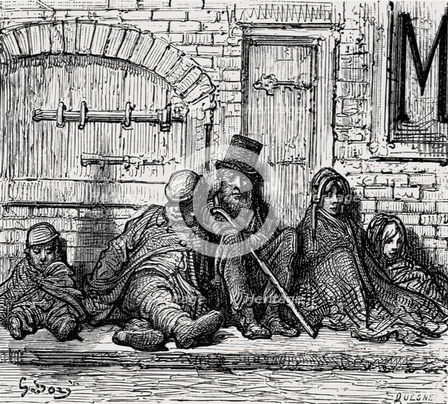 'Roofless !', 1872.  Creator: Gustave Doré.