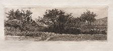 Roofs and Trees, 1879. Creator: Otto H. Bacher (American, 1856-1909)