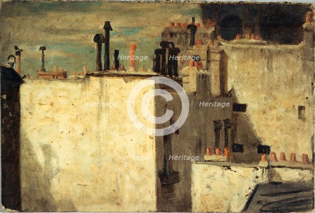 Roofs of Paris, c1870. Creator: Charles-Emile Cuisin.