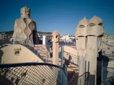 Rooftop of La Pedrera, Barcelona, Spain, 2020. Creator: Ethel Davies