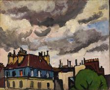 Rooftops and Clouds, Paris, 1910-1912. Creator: Henry Lyman Saÿen