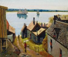 Rooftops, Gloucester. Creator: Thieme, Anthony (1888-1954)