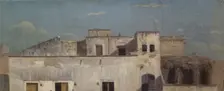 Rooftops in Naples, 1782. Artist: Thomas Jones