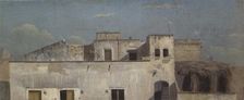 Rooftops in Naples, 1782. Artist: Thomas Jones