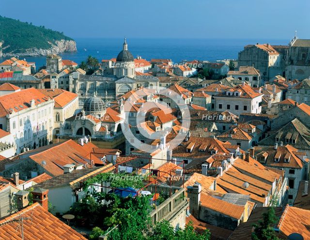 Rooftops of Dubrovnik, Croatia. Creator: Peter Thompson.