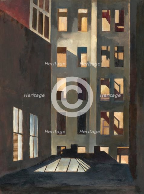 Rooftops, New York City, about 1916. Creator: Edward Franklin Fisk.