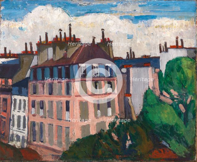 Rooftops, Paris, 1909-1912. Creator: H Lyman Sayen.