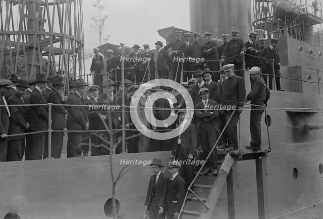 Rookies leave U.S.S. Recruit for Newport, 1917. Creator: Bain News Service.