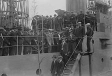 Rookies leave U.S.S. Recruit for Newport, 1917. Creator: Bain News Service
