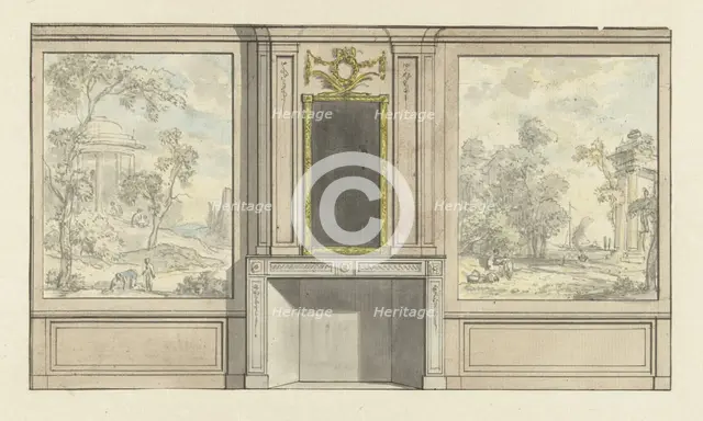 Room wall design, c.1752-c.1819. Creator: Juriaan Andriessen.