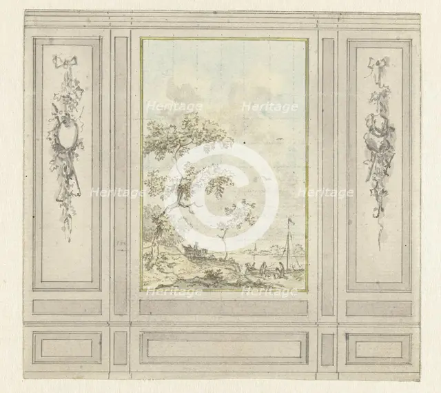 Room wall design, c.1752-c.1819. Creator: Juriaan Andriessen.
