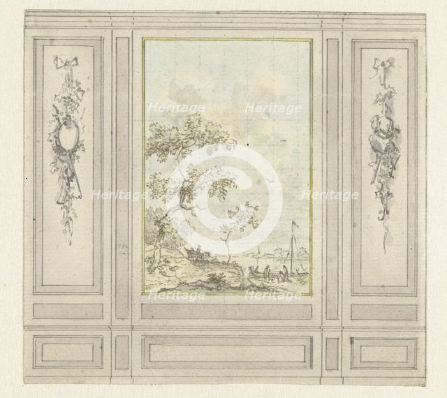Room wall design, c.1752-c.1819. Creator: Juriaan Andriessen.