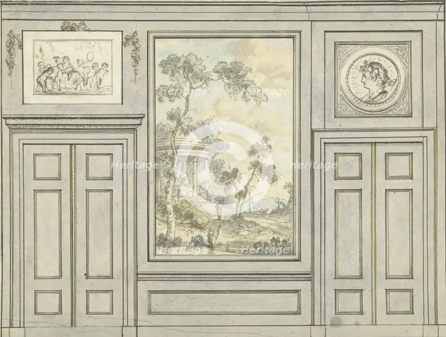 Room wall design, c.1752-c.1819. Creator: Juriaan Andriessen.