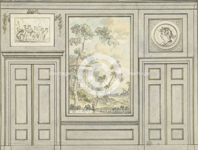 Room wall design, c.1752-c.1819. Creator: Juriaan Andriessen.