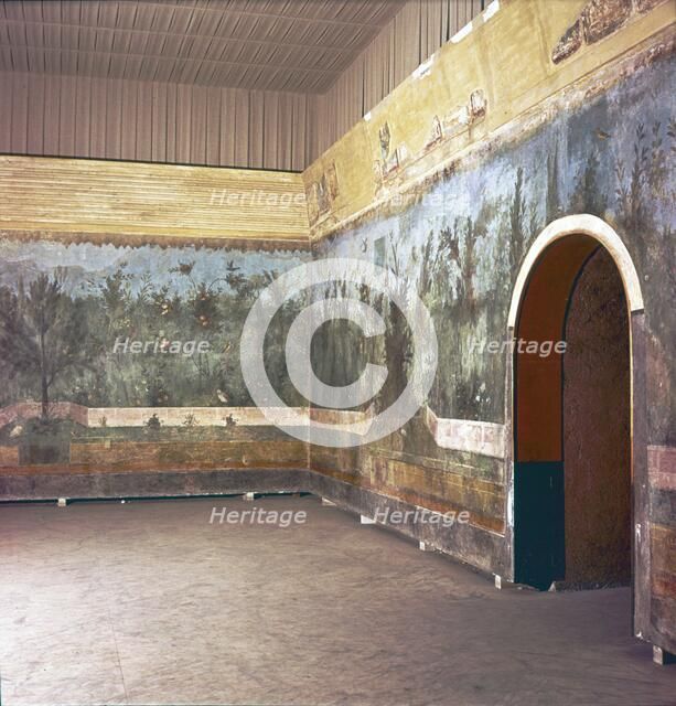 Room decoration in Livia's villa, Prima Porta, Rome, late 1st century. Artist: Unknown.