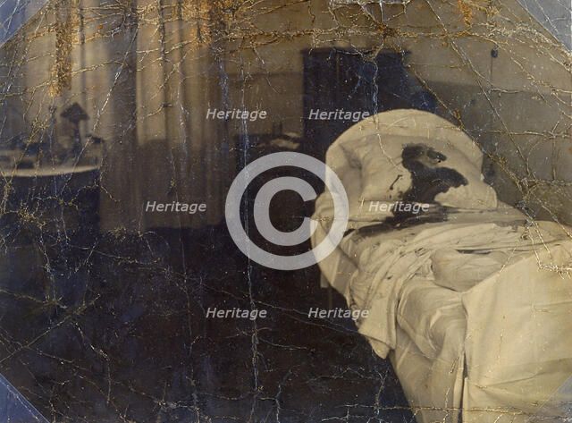 Room in the Mariinskaya Hospital where Fyodor Kokoshkin was murdered, Petrograd, Russia, 1918. Artist: Unknown