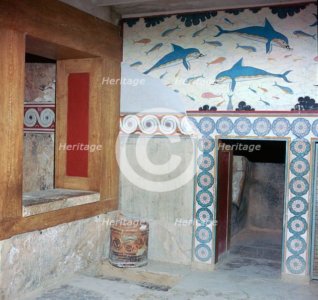 Room in the 'Queen's apartments' in Knossos, 17th century. Artist: Unknown