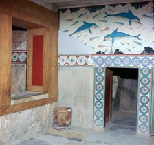 Room in the Queen's apartments in Knossos, 17th century