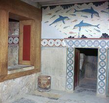 Room in the Queen's apartments in Knossos, 17th century