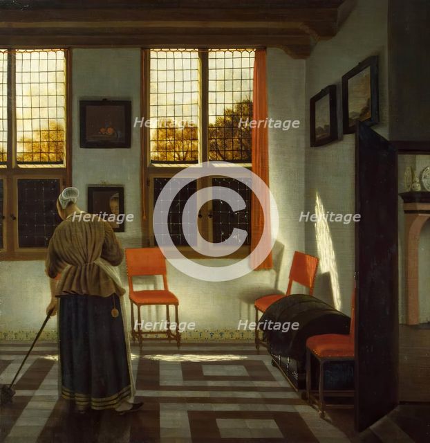 Room in a Dutch House, 1670. Creator: Pieter Janssens Elinga.
