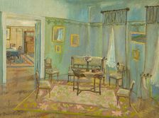 Room interior, 1915. Creator: Konstantin Bauer