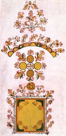 Room painting, Moravia, Czechoslovakia, (1928). Creator: Unknown