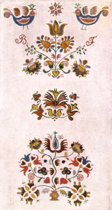 Room painting, Moravia, Czechoslovakia, (1928). Creator: Unknown