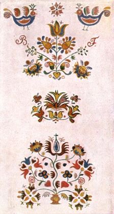 Room painting, Moravia, Czechoslovakia, (1928). Creator: Unknown