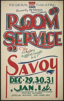 Room Service, San Diego, 1938. Creator: Unknown