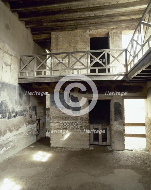 Rooms inside The House of the Stags, Herculaneum, Italy, 1st century (2002). Creator: LTL.