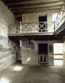 Rooms inside The House of the Stags, Herculaneum, Italy, 1st century (2002). Creator: LTL