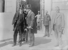 Roosevelt & Minister Morgan, Rio Janeiro, 1913. Creator: Bain News Service