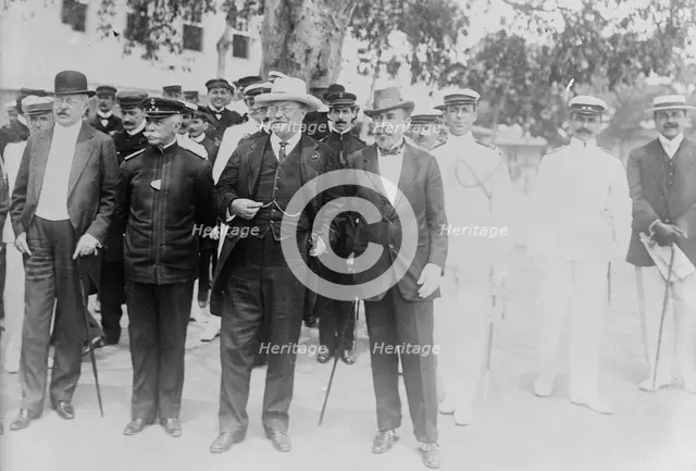 Roosevelt at Naval School, Rio Janeiro, 1913. Creator: Bain News Service.