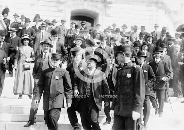 Roosevelt at campaign contributions investigation, between c1910 and c1915. Creator: Bain News Service.