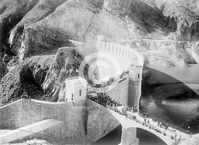 Roosevelt Dam, Arizona - Salt River Project of Bureau of Reclamation, Dedication Scene, 1912. Creator: Harris & Ewing.