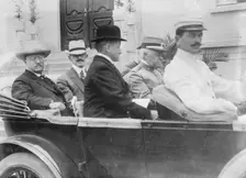 Roosevelt leaving Institute of Butantan, Sao Paolo, between c1910 and c1915. Creator: Bain News Service