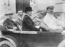 Roosevelt leaving Institute of Butantan, Sao Paolo, between c1910 and c1915. Creator: Bain News Service