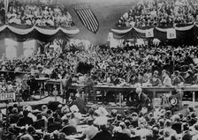 Roosevelt speaking in convention hall, Chicago, 1912. Creator: Bain News Service