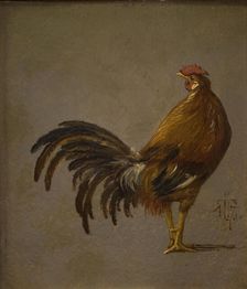 Rooster, 1847. Creator: Johan Thomas Lundbye