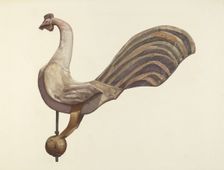Rooster Weather Vane, 1935/1942. Creator: Lucille Chabot