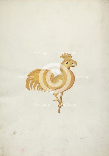 Rooster Weather Vane, 1935/1942. Creator: Unknown.